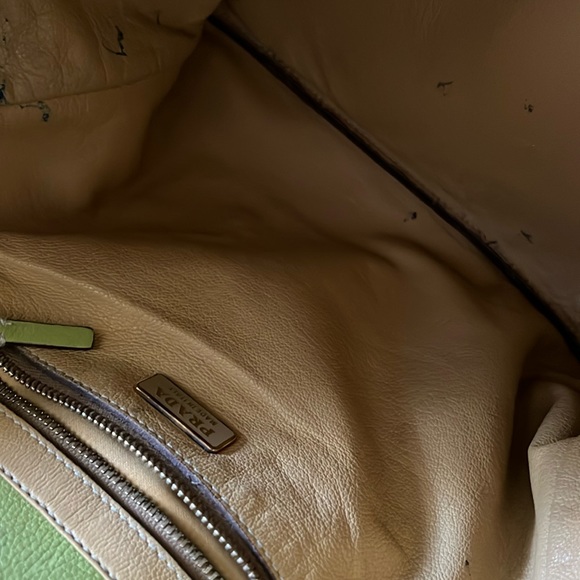 Prada leather bucket drawstring bag. - Picture 6 of 11